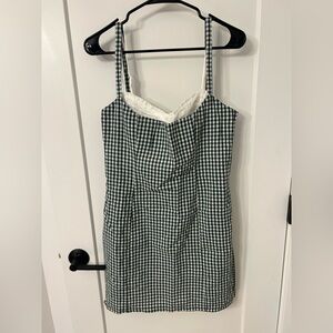 Klesis Green and White Dress